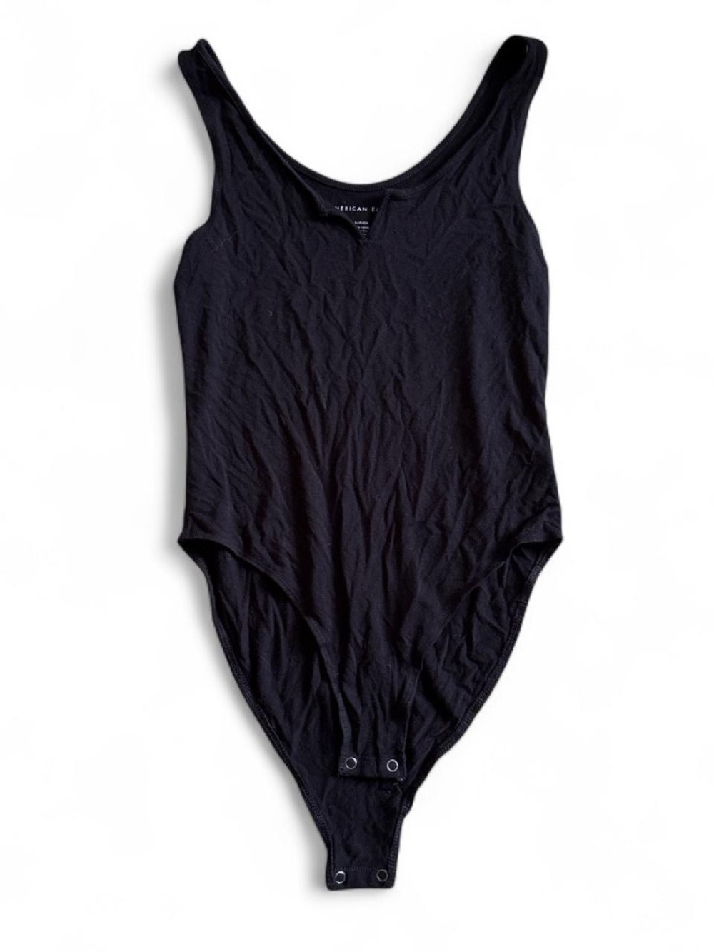 American Eagle Outfitters Black Girls Scoop Neck Bodysuit